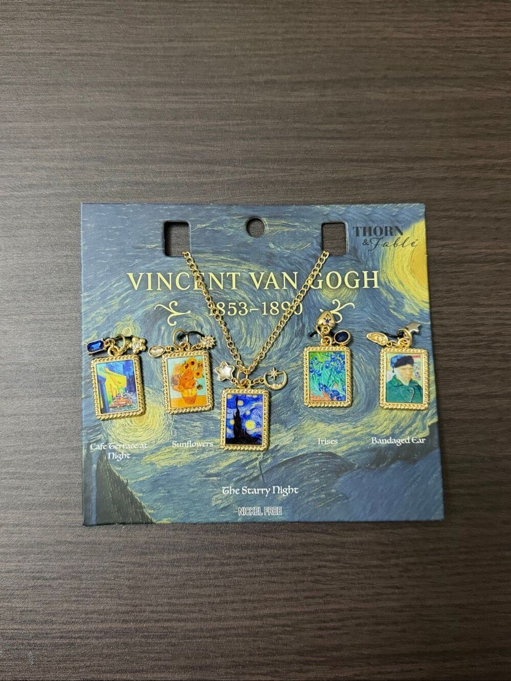 Thorn & Fable Van Gogh Portrait Interchangeable Charm Necklace Set